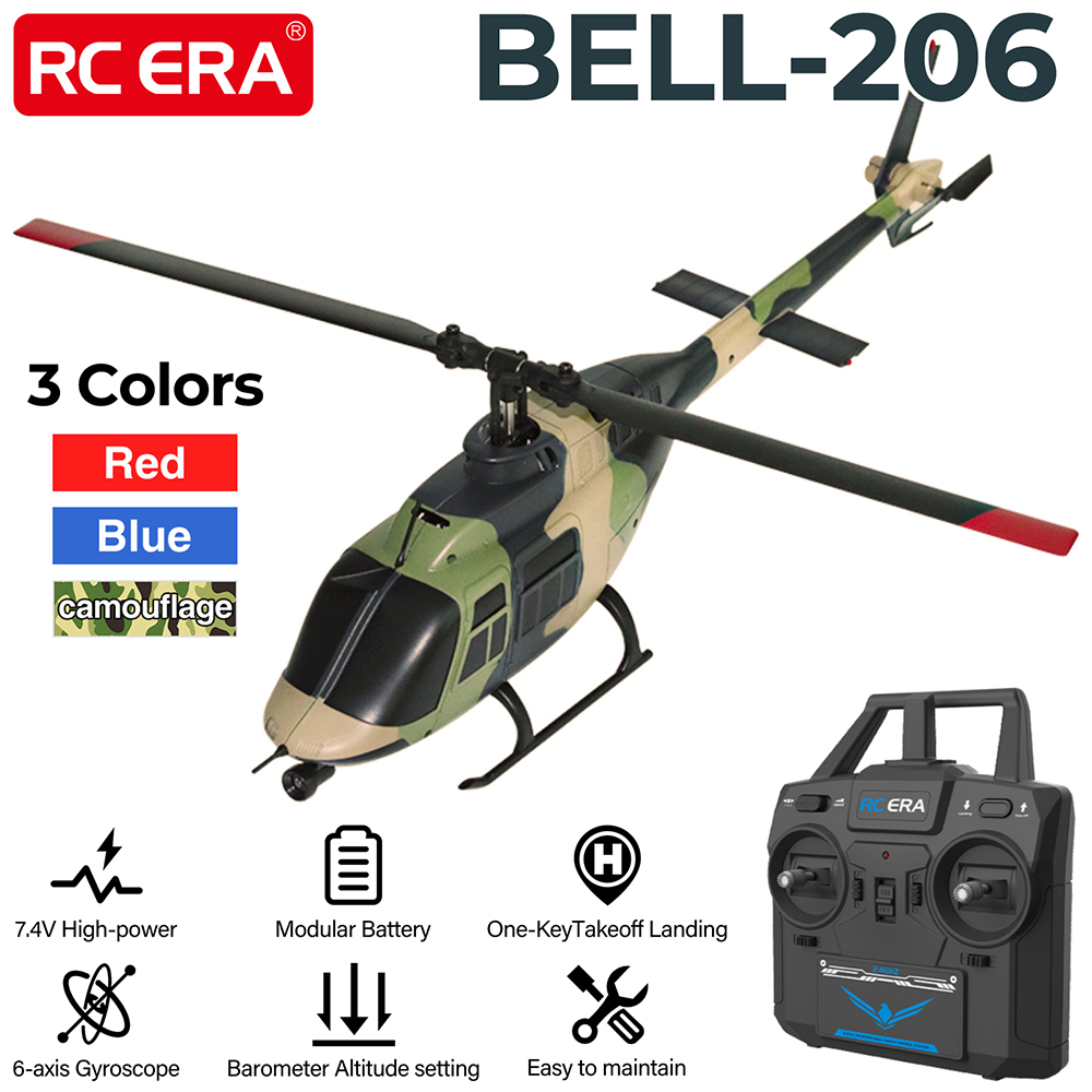 Rc Helicopter Charger - RC ERA RC Helicopter 1:33 Bell-206