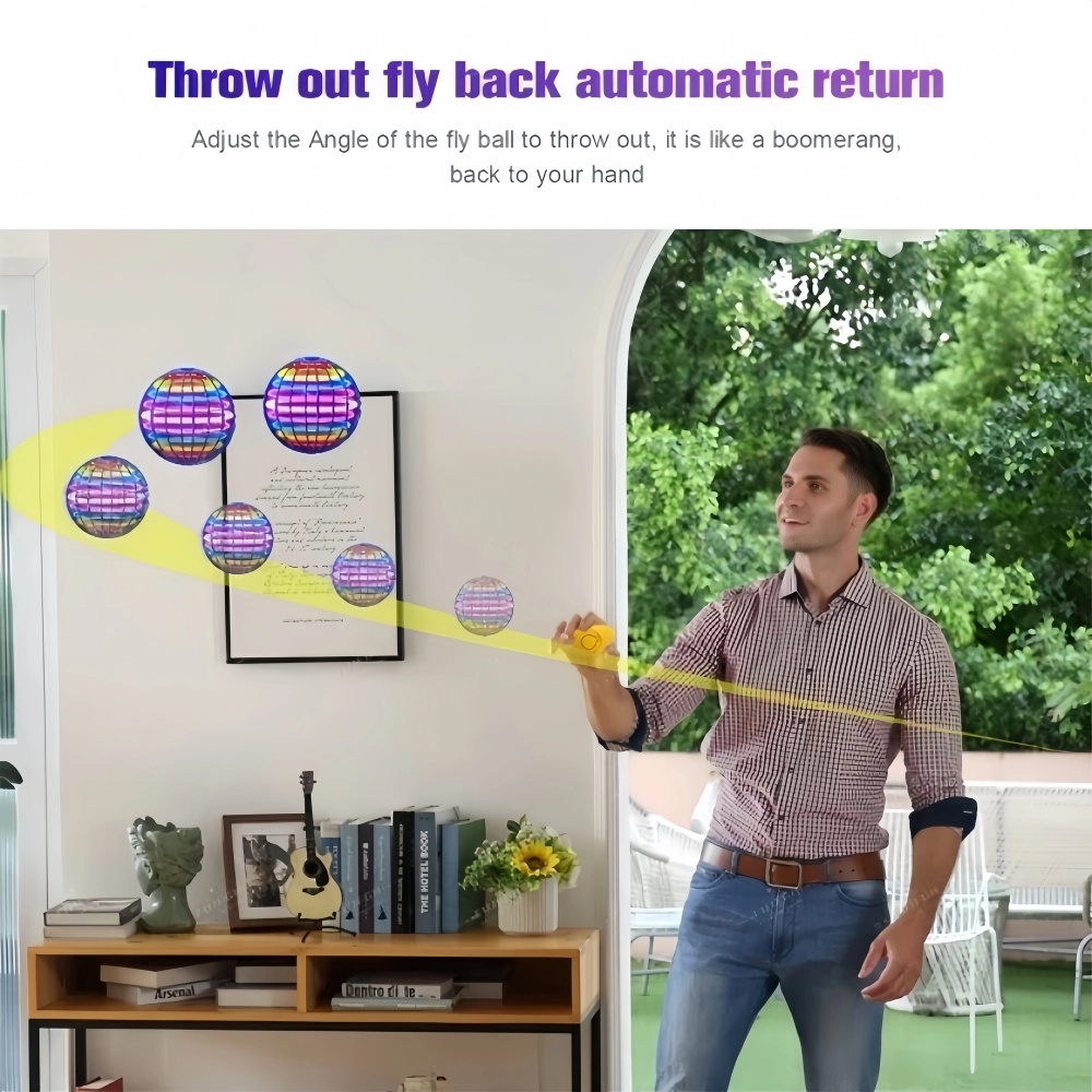 Flying Orb Boomerang Ball LED  - Rc Helicopter Charger recension och pris