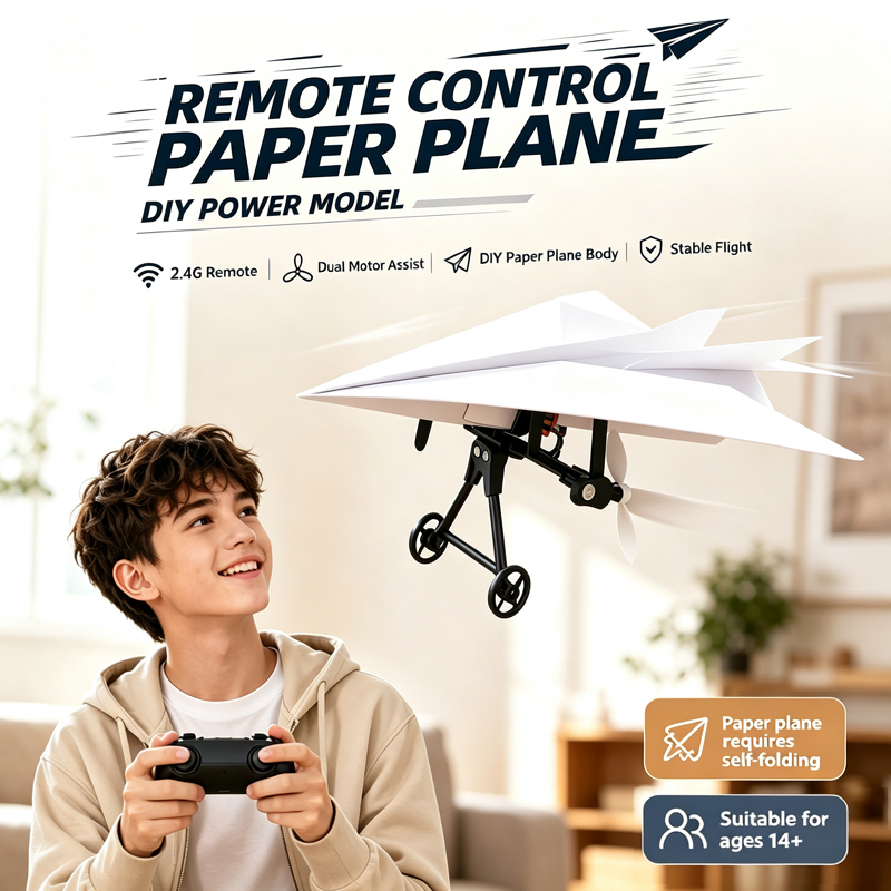 RC Paper Airplane DIY Plane Ki - Rc Helicopter Battery recension och pris
