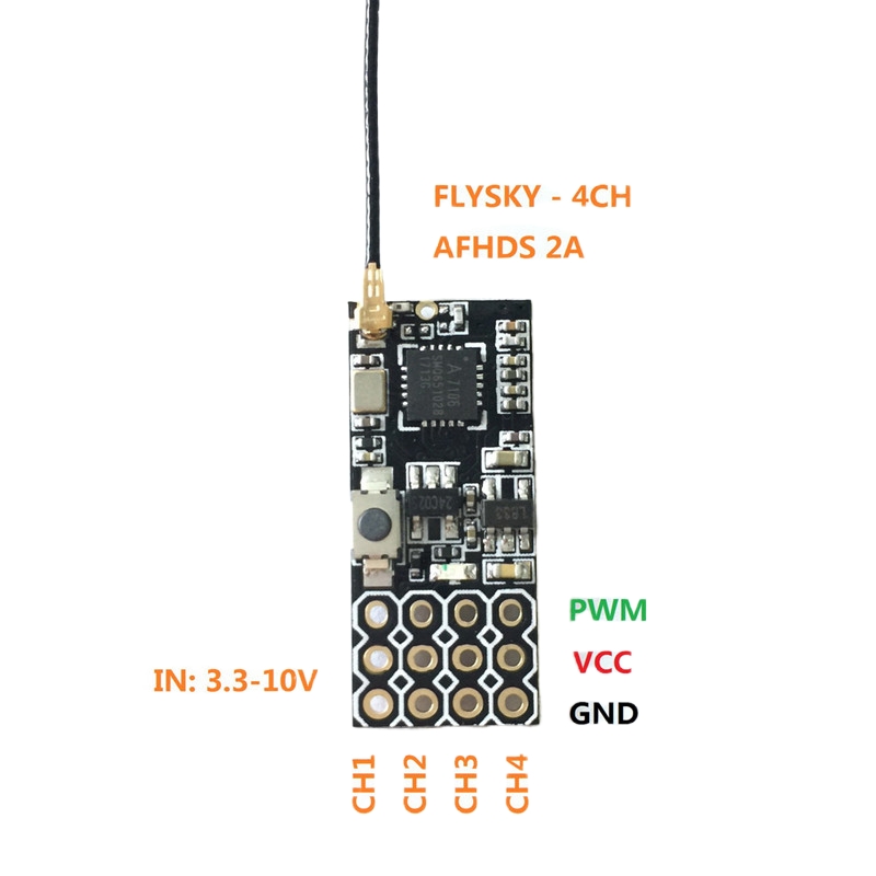 Flysky FS2A Mini Receiver 4CH  - Rc Helicopter Battery recension och pris